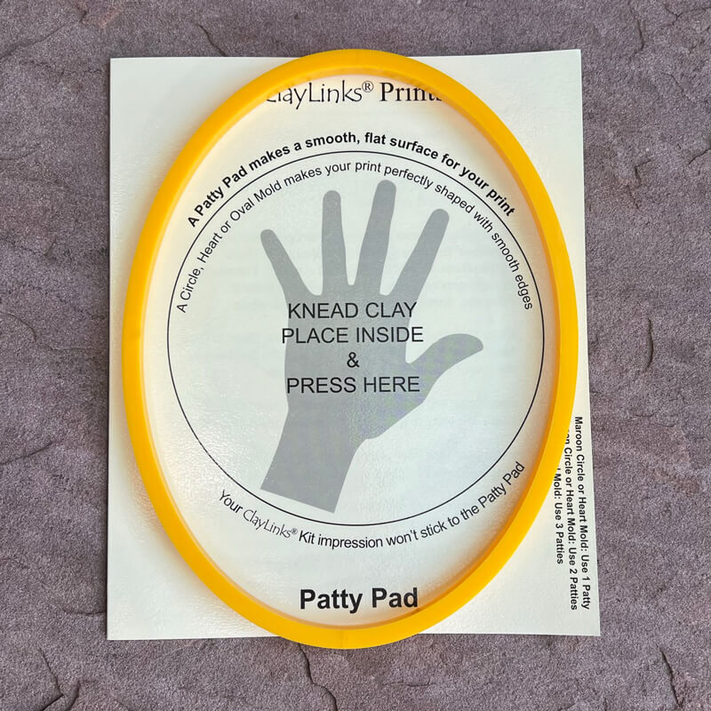 Yellow Oval Mold and Patty Pad