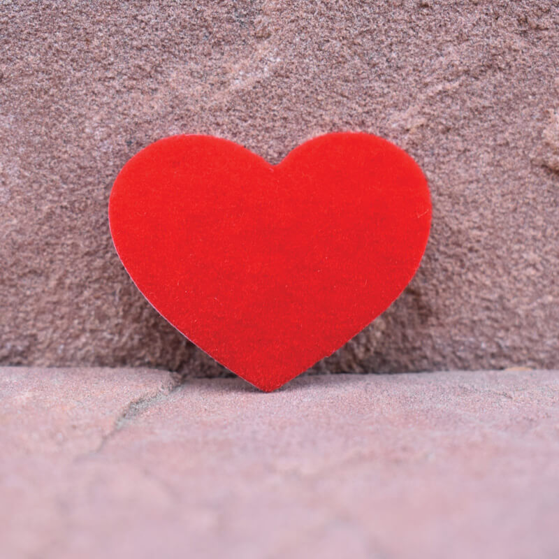HeartFelt Sticker Straight View WEB